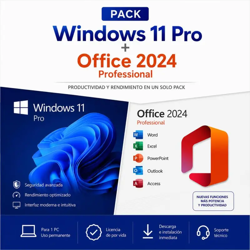 Microsoft Windows 11 PRO + Office 2024 PRO PLUS