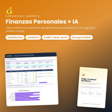 Pack Finanzas Personales: el Excel completo de tu dinero + asistente IA