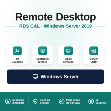 Remote Desktop Services (50 Usuarios) para Windows Server 2019