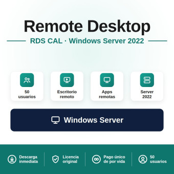 Remote Desktop Services (50 Usuários) para Windows Server 2022