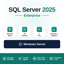 SQL Server 2025 Enterprise - 20 cores - 1 Cal