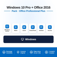 Windows 10 PRO + Office 2016 PRO PLUS