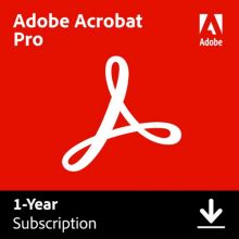 Adobe Acrobat Pro - 1 User - 1 year