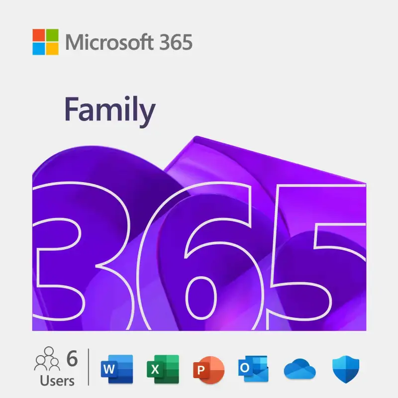 Microsoft 365 Familia para 6 PC o Macs + Copilot - Suscripción: 12 meses