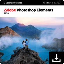 Adobe Photoshop Elements 2026 - 2 PCs / Mac  - Suscripción 3 años