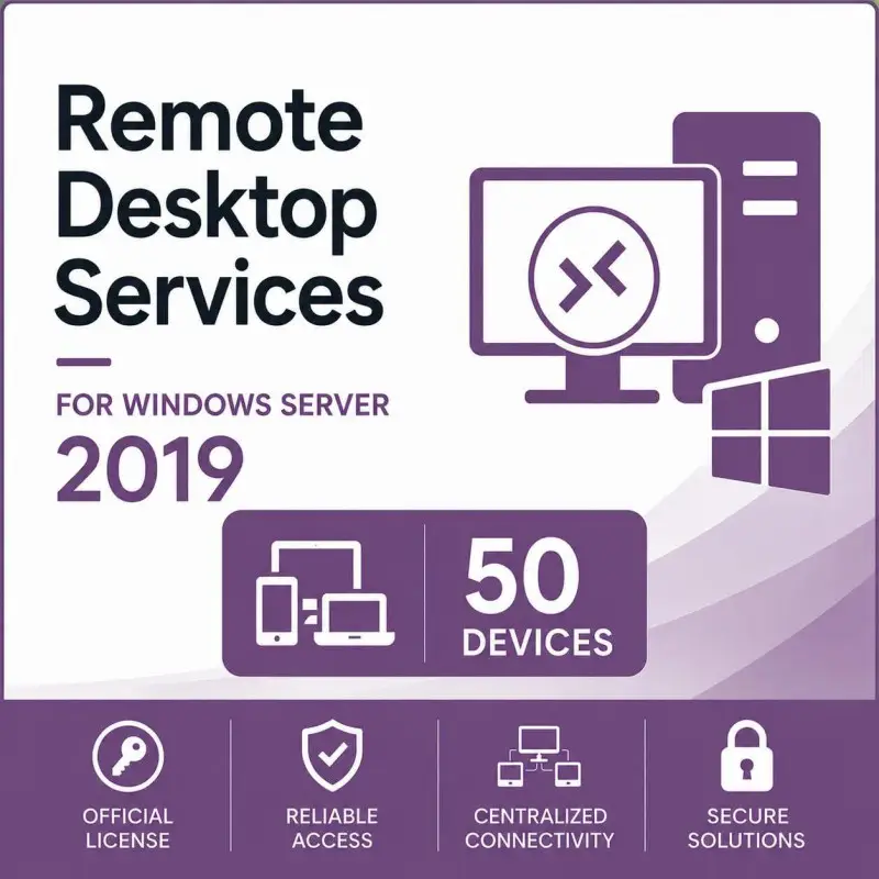 Remote Desktop Services (50 Dispositivos) para Windows Server 2019