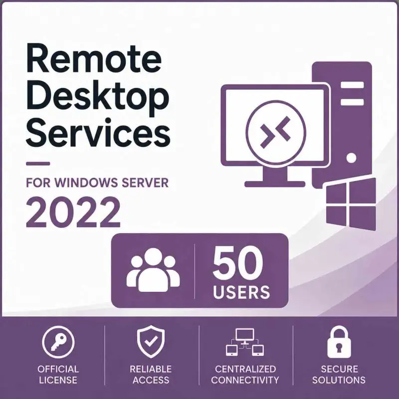 Remote Desktop Services (50 Usuarios) para Windows Server 2022