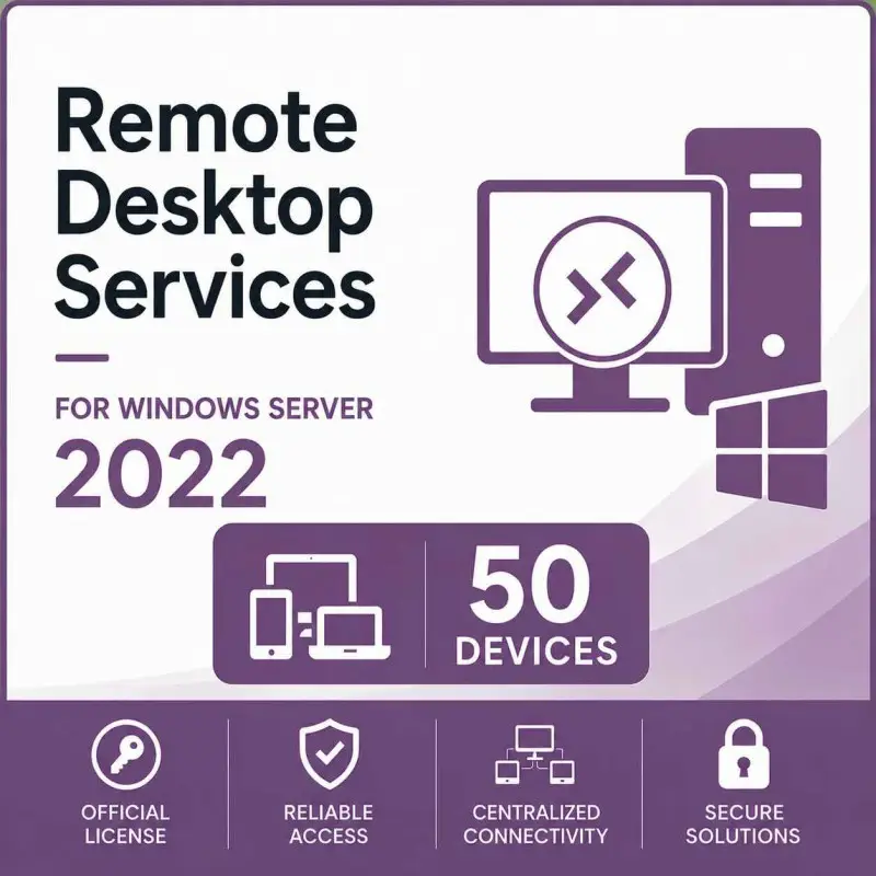 Remote Desktop Services (50 Dispositivos) para Windows Server 2022