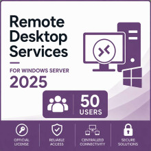 Remote Desktop Services (50 Usuarios) para Windows Server 2025