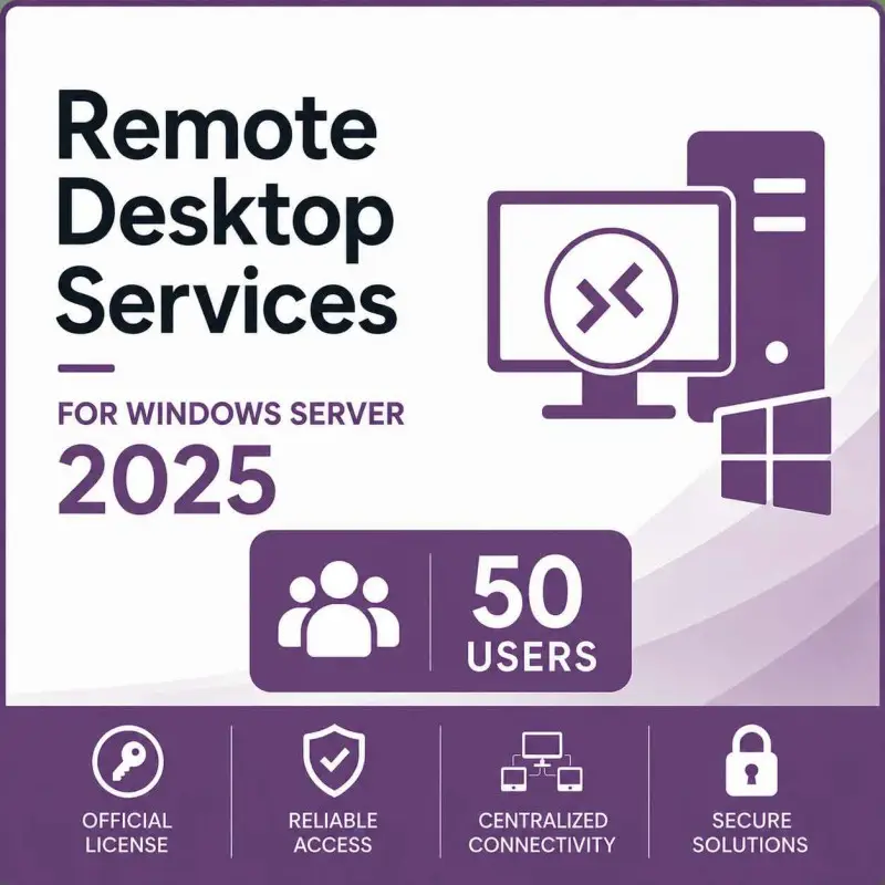 Remote Desktop Services (50 Usuarios) para Windows Server 2025